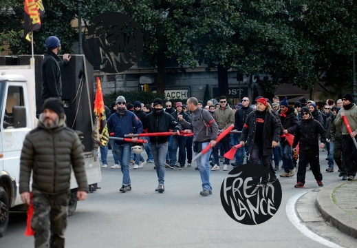 Genova - corteo antifascista del 3 Febbraio