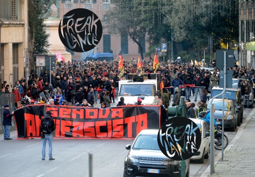 Genova - corteo antifascista del 3 Febbraio