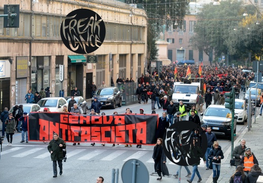 Genova - corteo antifascista del 3 Febbraio